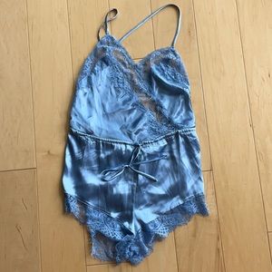Sexy Blue Sleep Playsuit